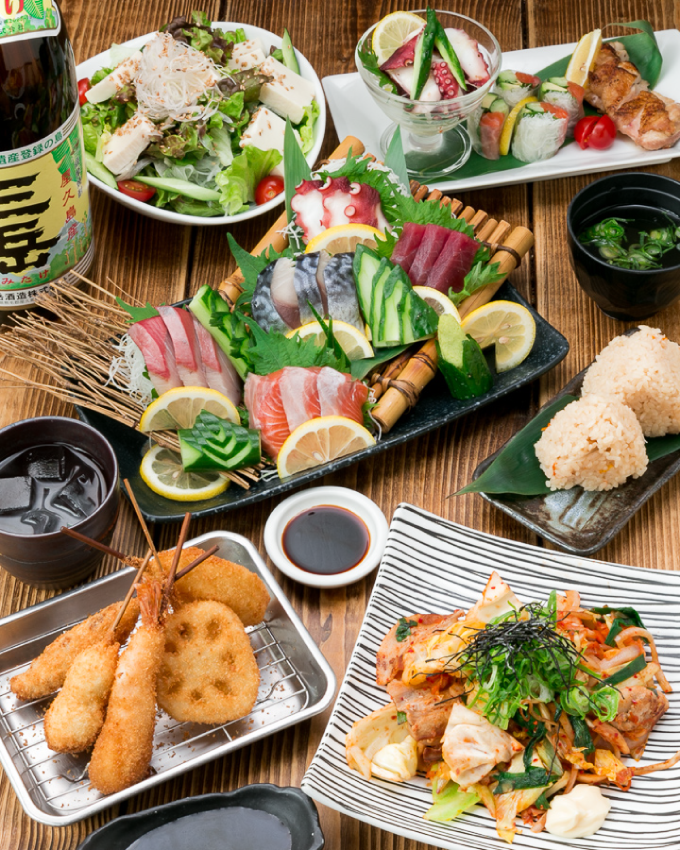 福島区の串カツ居酒屋「しゃかりき432”」新福島コース料理